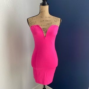 Hot Pink Mini Bodycon Dress